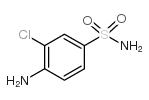 4-氨基-3-氯苯磺酰胺结构式