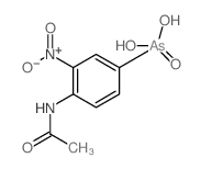 Arsonic acid, [4-(acetylamino)-3-nitrophenyl]-(9CI) structure