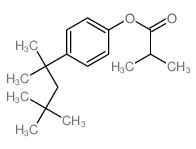 Propanoic acid,2-methyl-, 4-(1,1,3,3-tetramethylbutyl)phenyl ester结构式