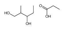 3-Hydroxy-2-methylpentyl propionate Structure