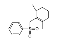(2,6,6-trimethylcyclohexen-1-yl)methylsulfonylbenzene Structure