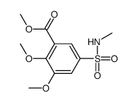methyl 2,3-dimethoxy-5-[(methylamino)sulphonyl]benzoate Structure