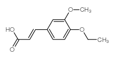 4-乙氧基-3-甲氧基肉桂酸结构式