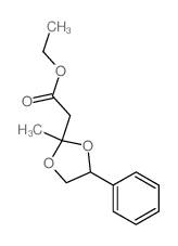 ethyl 2-(2-methyl-4-phenyl-1,3-dioxolan-2-yl)acetate Structure
