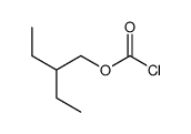 2-乙基-1-丁基氯甲酸酯结构式