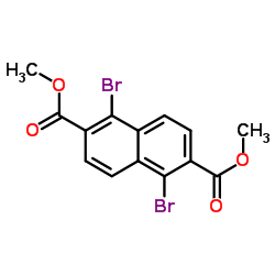 1,5-二溴-2,6-萘二甲酸二甲酯结构式