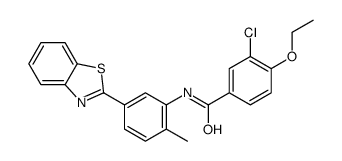 N-[5-(1,3-benzothiazol-2-yl)-2-methylphenyl]-3-chloro-4-ethoxybenzamide Structure