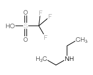 n,n-diethylammonium trifluoromethanesulfonate Structure