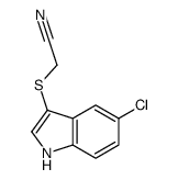 2-[(5-chloro-1H-indol-3-yl)sulfanyl]acetonitrile Structure