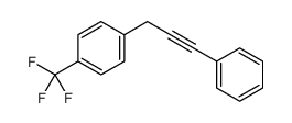 1-(3-phenylprop-2-ynyl)-4-(trifluoromethyl)benzene结构式