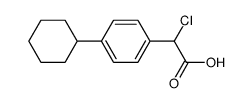 Chloro-(4-cyclohexyl-phenyl)-acetic acid结构式