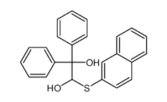 2-naphthalen-2-ylsulfanyl-1,1-diphenylethane-1,2-diol Structure