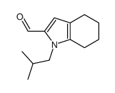 1-(2-methylpropyl)-4,5,6,7-tetrahydroindole-2-carbaldehyde结构式