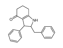 2-benzyl-3-phenyl-1,2,3,5,6,7-hexahydroindol-4-one结构式