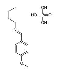 N-butyl-1-(4-methoxyphenyl)methanimine,phosphoric acid Structure
