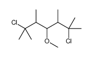 2,6-dichloro-4-methoxy-2,3,5,6-tetramethylheptane结构式