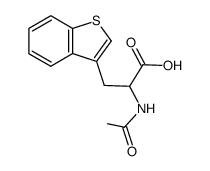α-acetamido-β-[1]benzothiophene-3-ylpropionic acid Structure