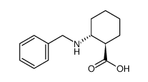trans-2-(Benzylamino)-1-cyclohexancarboxylsaeure结构式