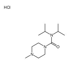 4-methyl-N,N-di(propan-2-yl)piperazine-1-carboxamide,hydrochloride Structure