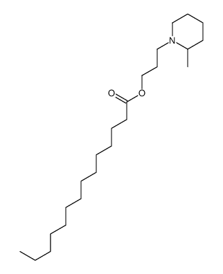 Myristic acid 3-(2-methylpiperidino)propyl ester结构式