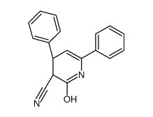 (3R,4S)-2-oxo-4,6-diphenyl-3,4-dihydro-1H-pyridine-3-carbonitrile结构式