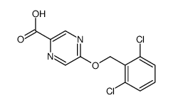 5-[(2,6-dichlorophenyl)methoxy]pyrazine-2-carboxylic acid Structure