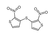 2-nitro-3-(2-nitrothiophen-3-yl)sulfanylthiophene Structure