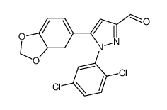 5-benzo[1,3]dioxol-5-yl-1-(2,5-dichloro-phenyl)-1H-pyrazole-3-carbaldehyde Structure