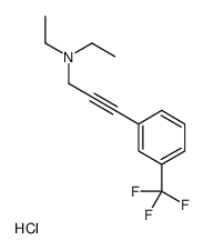 N,N-Diethyl-3-(3-(trifluoromethyl)phenyl)-2-propyn-1-amine hydrochlori de结构式