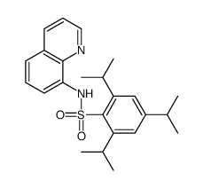 2,4,6-tri(propan-2-yl)-N-quinolin-8-ylbenzenesulfonamide结构式