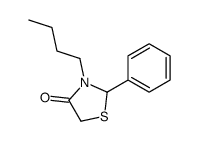 3-butyl-2-phenyl-1,3-thiazolidin-4-one Structure