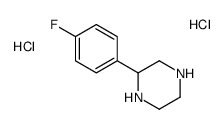 2-(4-氟苯基)哌嗪二盐酸盐结构式