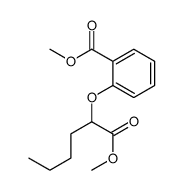 methyl 2-(1-methoxy-1-oxohexan-2-yl)oxybenzoate结构式