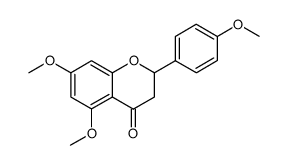5,7-dimethoxy-2-(4-methoxy-phenyl)-chroman-4-one Structure