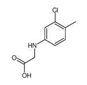 2-(3-chloro-4-methylanilino)acetic acid结构式
