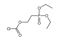 2-diethoxyphosphorylethyl carbonochloridate Structure