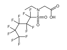 N-ethyl-N-[(undecafluoropentyl)sulphonyl]glycine结构式