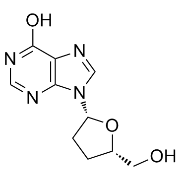 2',3'-Dideoxyinosine Structure