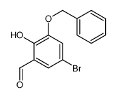 5-bromo-2-hydroxy-3-phenylmethoxybenzaldehyde Structure