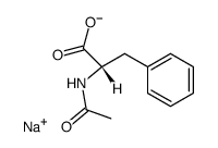 sodium salt of N-acetyl-L-phenylalanine Structure
