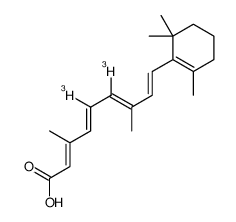 (2Z,4E,6Z,8E)-3,7-dimethyl-9-(2,6,6-trimethylcyclohexen-1-yl)-5,6-ditritionona-2,4,6,8-tetraenoic acid Structure