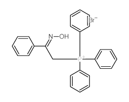 [(2Z)-2-hydroxyimino-2-phenyl-ethyl]-triphenyl-phosphanium Structure