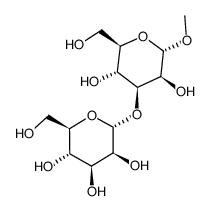 甲基3-O-(aD-甘露糖吡喃糖基)-aD-甘露糖吡喃糖苷结构式