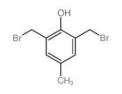 2,6-bis(bromomethyl)-4-methyl-phenol Structure