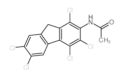 Acetamide, N-(1,3,4,6,7-pentachlorofluoren-2-yl)-结构式
