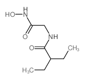 2-ethyl-N-(hydroxycarbamoylmethyl)butanamide Structure