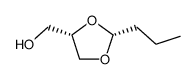 cis-2-n-propyl-4-(hydroxymethyl)-1,3-dioxolane结构式