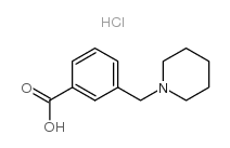 3-(哌啶甲基)苯甲酸盐酸盐 0.5 水合物结构式
