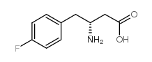 (R)-3-氨基-4-(4-氟苯基)丁酸结构式