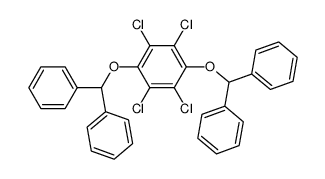 tetrachlorohydroquinone dibenzhydryl ether Structure
